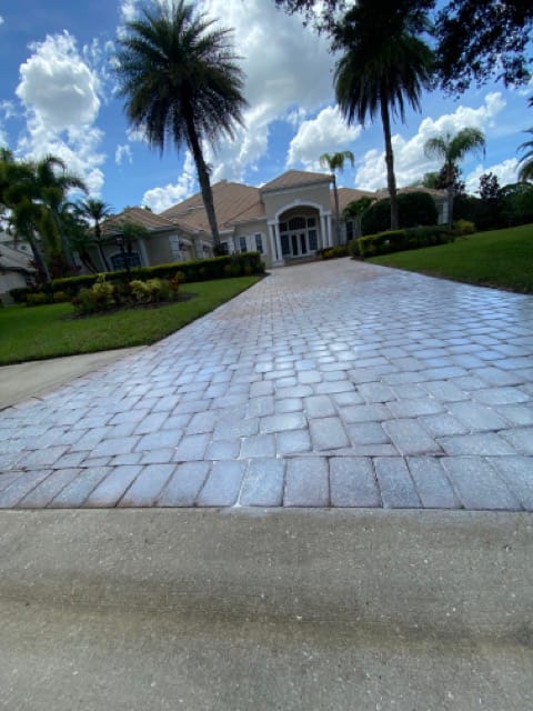 Paver sealed driveway